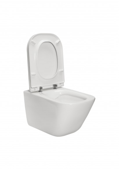 Унитаз подвесной Roca Gap Rimless в комплекте с крышкой Slim Soft Close 34H470000