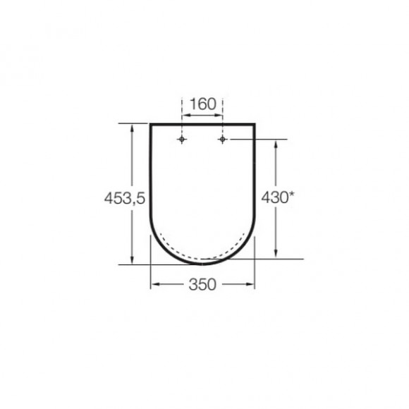 Сиденье с крышкой Soft Close Roca The Gap (подходит для A34647L000/A342477000) 80147200B