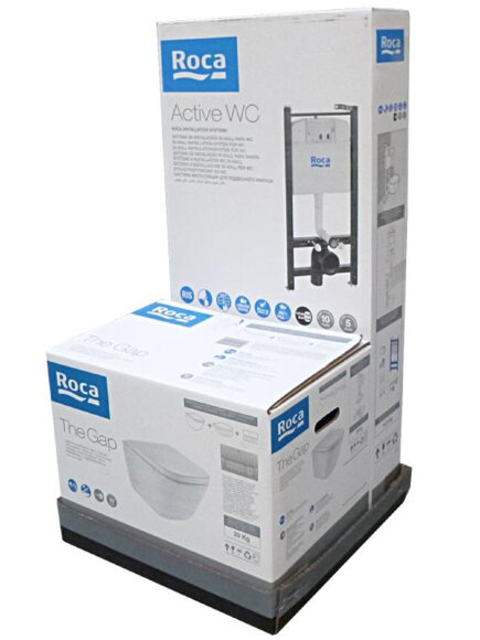 Комплект GAP 893104100 подвесной унитаз безободковый , с крышкой-сиденьем микролифт, инсталляция и кнопкой смыва