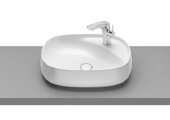 Накладная раковина Beyond 58,5х45,5х15 см, овальная, fineceramic, с отв. под смеситель