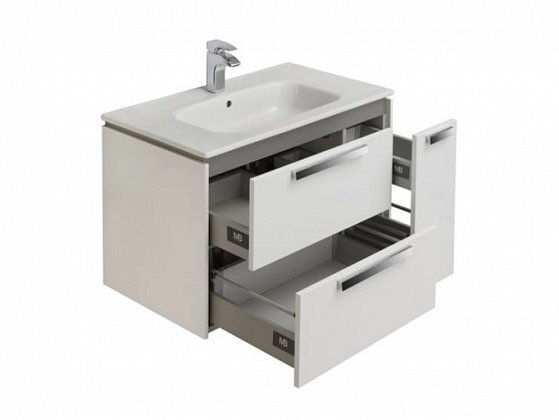 Тумба под раковину 80 см Roca Lago 857296444, светлый дуб