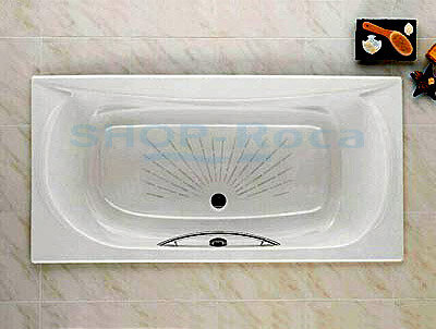 Ванна чугунная 170x85 Roca Akira 23257000R, с ножками и ручкой