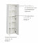 Шкаф-колонна Etna 45,5х30,6х160 см, белый глянец, зеркальная дверца, реверсивная установка двери, подвесной монтаж 857303806