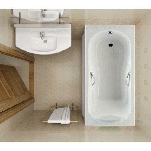 Ванна чугунная 170х80 Roca Haiti 23277000R, с ножками и ручками