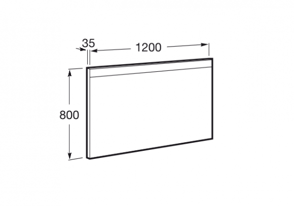 Зеркало с подсветкой Roca Prisma Basic 120 см 812262000