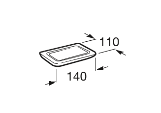 Мыльница Select хром, настенная