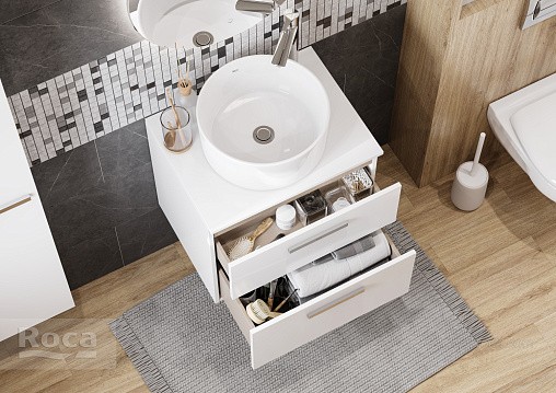 Тумба под раковину 60 см Roca Victoria, белый глянец 857468806