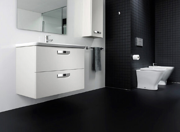 Тумба под раковину 70 см Roca Gap ZRU9302878 белый глянец