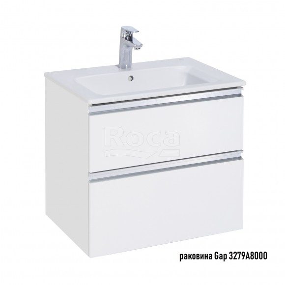 Тумба под раковину 60 см Roca Gap, белый глянец 857397806