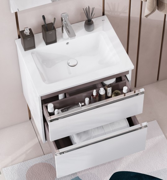 Тумба под раковину 60 см Roca Gap, белый глянец 857397806