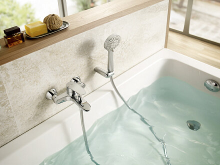 Настенный смеситель Monodin-N неповоротный излив, без выхода на душ, однорычажное упр.