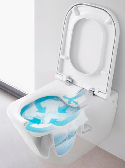 Унитаз подвесной Roca Gap Clean Rim 34647L000