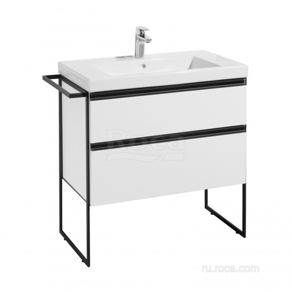 Ножки для мебели Roca Domi чёрный матовый, с полотенцедержателем, 1шт 816831485