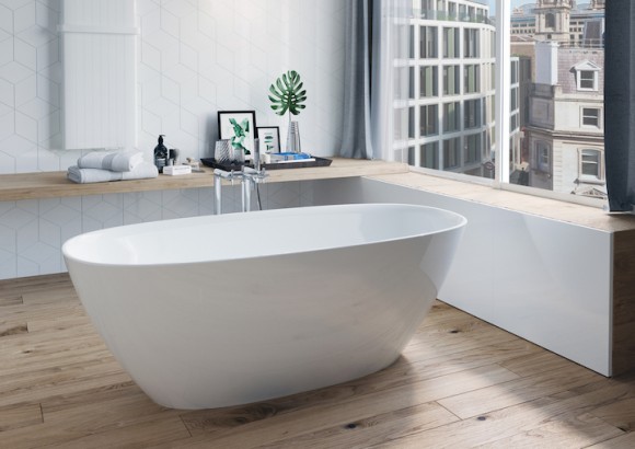 КАМЕННАЯ ОТДЕЛЬНОСТОЯЩАЯ ВАННА ROCA ARIANE 165X75 A248470000