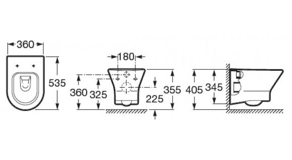 Унитаз подвесной Roca Nexo 346640000