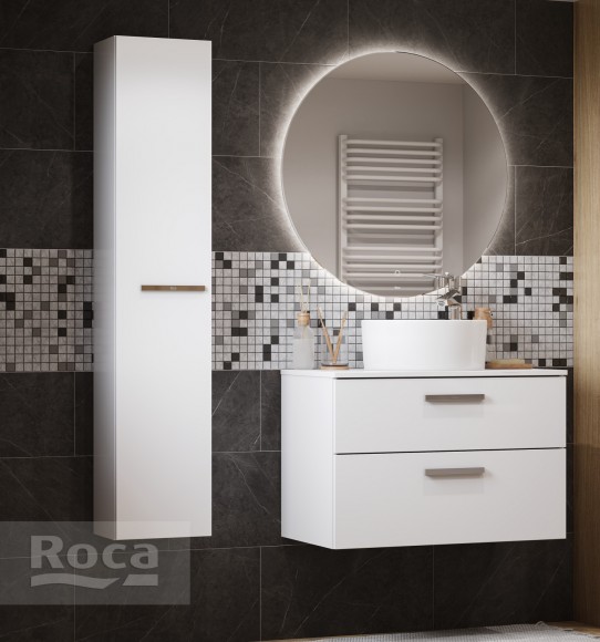 Шкаф-пенал 30x24 Roca Victoria, белый глянец 857564806