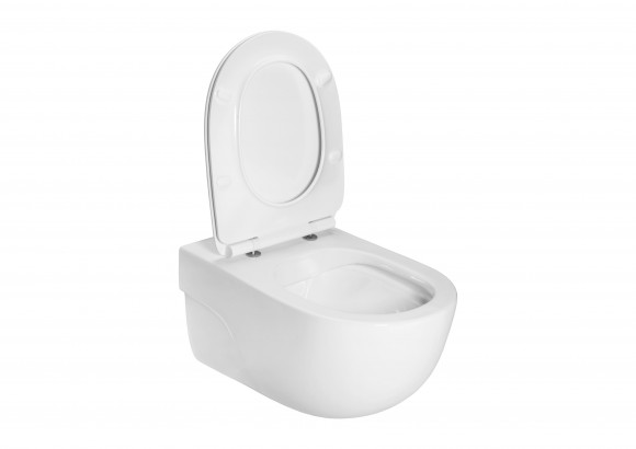 Унитаз подвесной Roca Meridian-N Rimless, в комплекте с крышкой Slim soft close. 34H240000