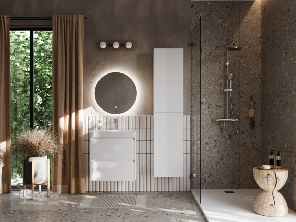 Тумба под раковину 60 см Roca Ona, белый матовый 857613509