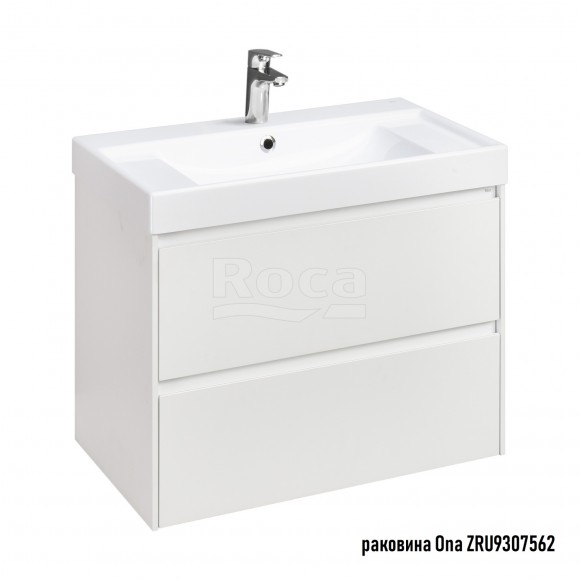 Тумба под раковину 80 см Roca Ona, белый матовый 857630509