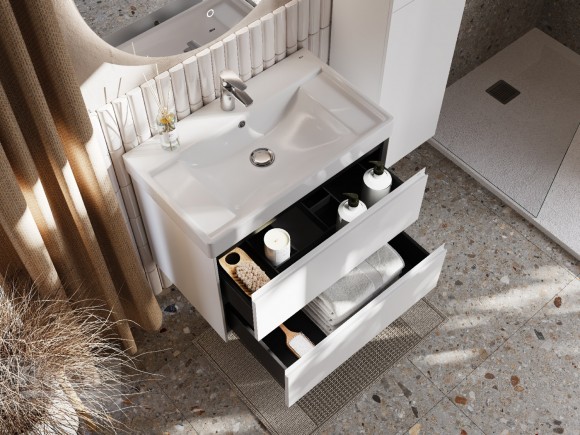 Тумба под раковину 80 см Roca Ona, белый матовый 857630509