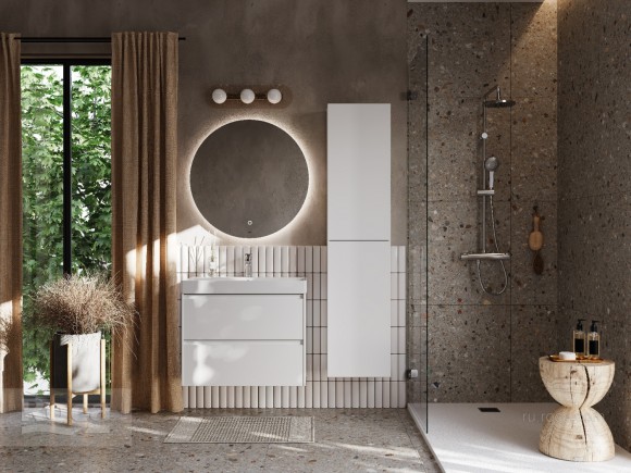 Тумба под раковину 80 см Roca Ona, белый матовый 857630509