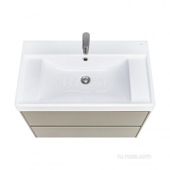 Тумба под раковину 80 см Roca Ona, бежево-серый матовый 857630510