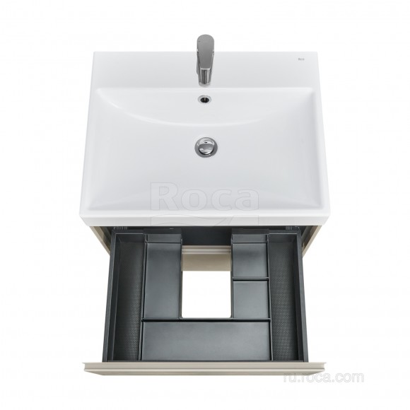 Тумба под раковину 60 см Roca Ona, бежево-серый матовый 857613510