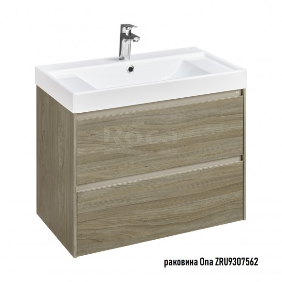 Тумба под раковину 80 см Roca Ona, темный вяз 857630511