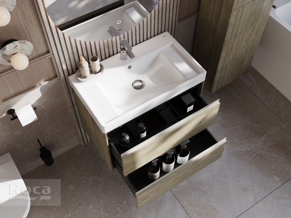 Тумба под раковину 80 см Roca Ona, темный вяз 857630511