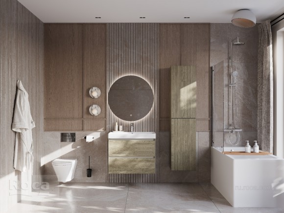 Тумба под раковину 80 см Roca Ona, темный вяз 857630511