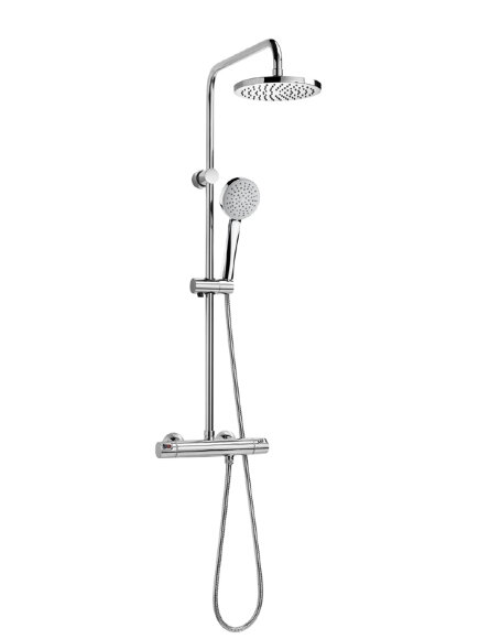 Душевая система без излива Victoria-T 5A9718C00 2 режима, термостат, верхний душ, с лейкой