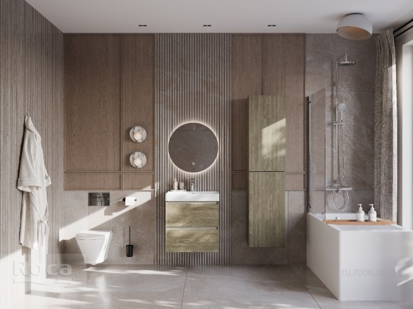 Тумба под раковину 60 см Roca Ona, темный вяз 857613511