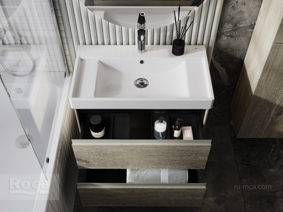 Тумба под раковину 80 см Roca Ona, светлый дуб 857630512