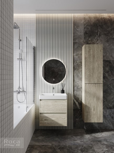 Тумба под раковину 60 см Roca Ona, светлый дуб 857613512