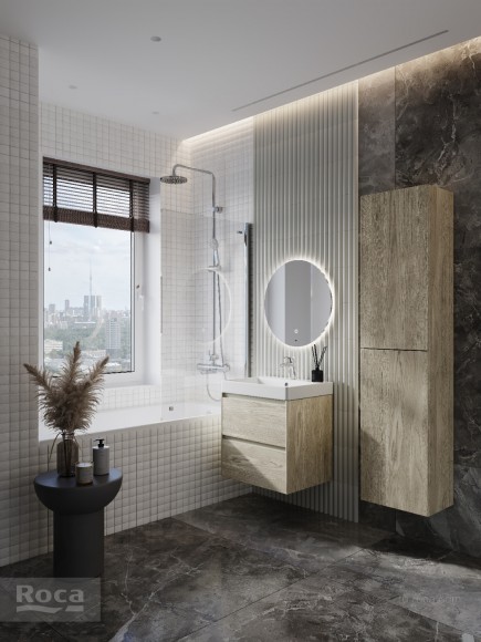 Тумба под раковину 60 см Roca Ona, светлый дуб 857613512