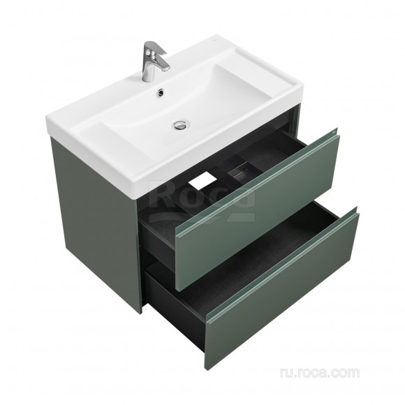 Тумба под раковину 80 см Roca Ona, зеленый матовый 857630513