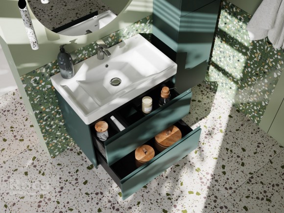 Тумба под раковину 80 см Roca Ona, зеленый матовый 857630513