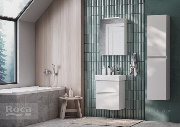 Тумба под раковину 50 см Roca Oleta, белый глянец 857638806