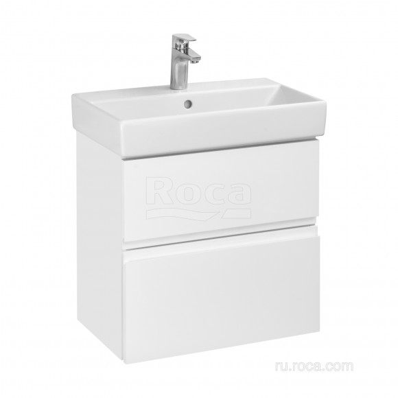 Тумба под раковину 60 см Roca Oleta, белый глянец 857639806