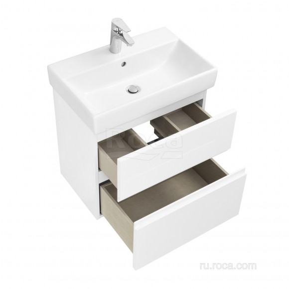 Тумба под раковину 60 см Roca Oleta, белый глянец 857639806