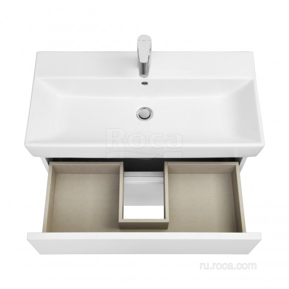Тумба под раковину 80 см Roca Oleta, белый глянец 857640806