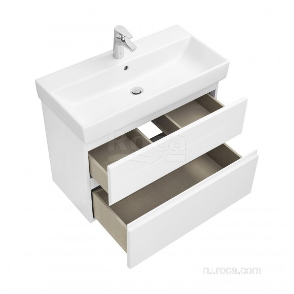 Тумба под раковину 80 см Roca Oleta, белый глянец 857640806