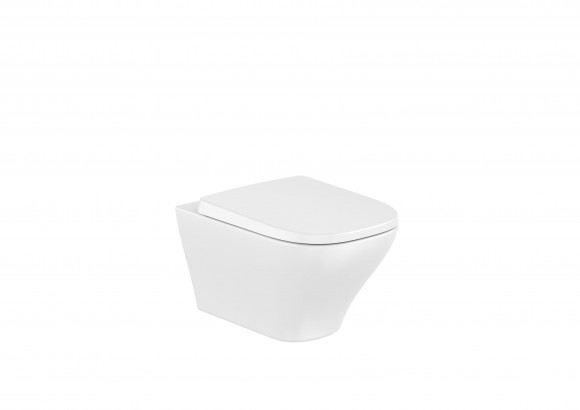 Унитаз подвесной Roca Optica Rimless® Vortex (346V13000 + 801F72001) с пневмокрышкой