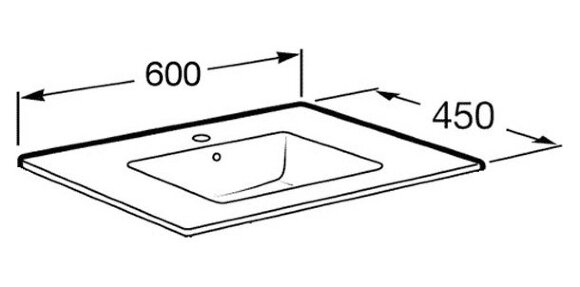 Раковина 60 см Roca Victoria-N Unik 32799E000
