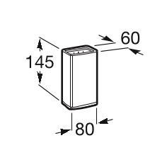 Стакан Select хром, настенный